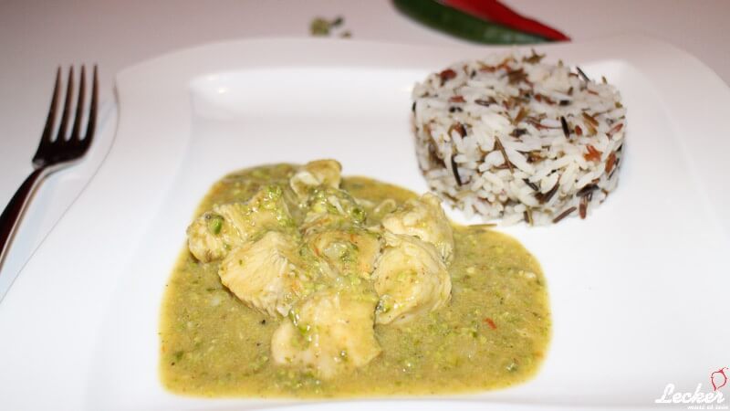 Pista Murgh Curry vom Huhn mit Pistazien