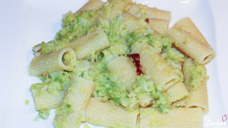 Rigatoni mit Wirsing - Pasta mit Wirsing