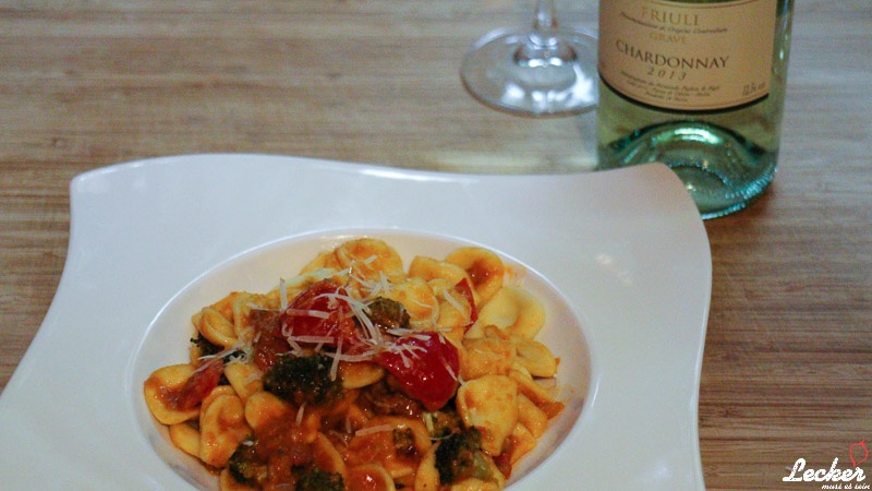 Orecchiette mit Salsiccia und Broccoli