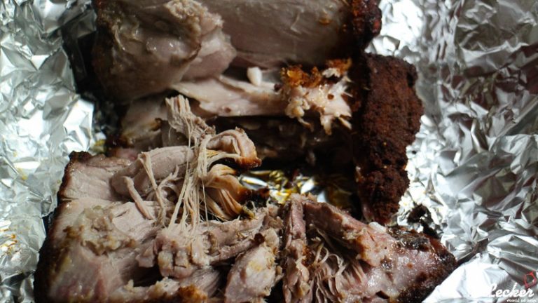 Pulled Pork vom Elektrogrill - Gepullt