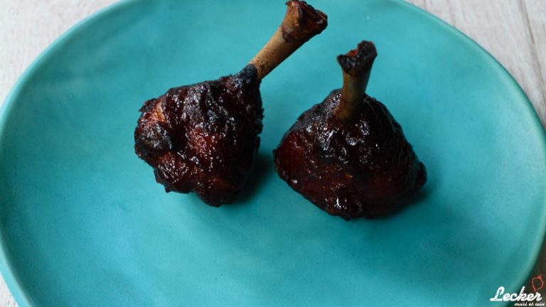 Chipotle Mango Chicken Lollipops - Fertig