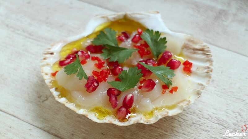 Ceviche von der Jakobsmuschel