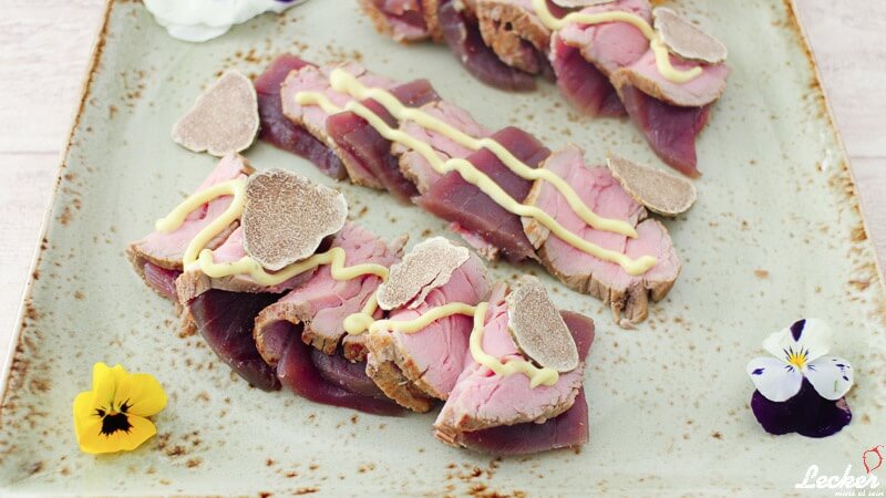 Vitello Tonnato mit Trüffelmayonnaise