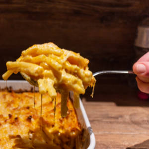 Amerikanische Mac and Cheese