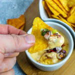 Chile con Queso mit Salsa-Käsedip wie im Kino