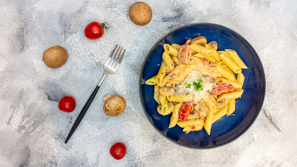 Pasta alla Cubana Pasta mit Mascarponesauce