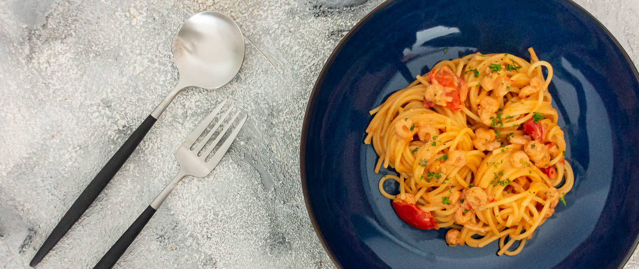Pasta mit Krabben aus Büsum Rezept