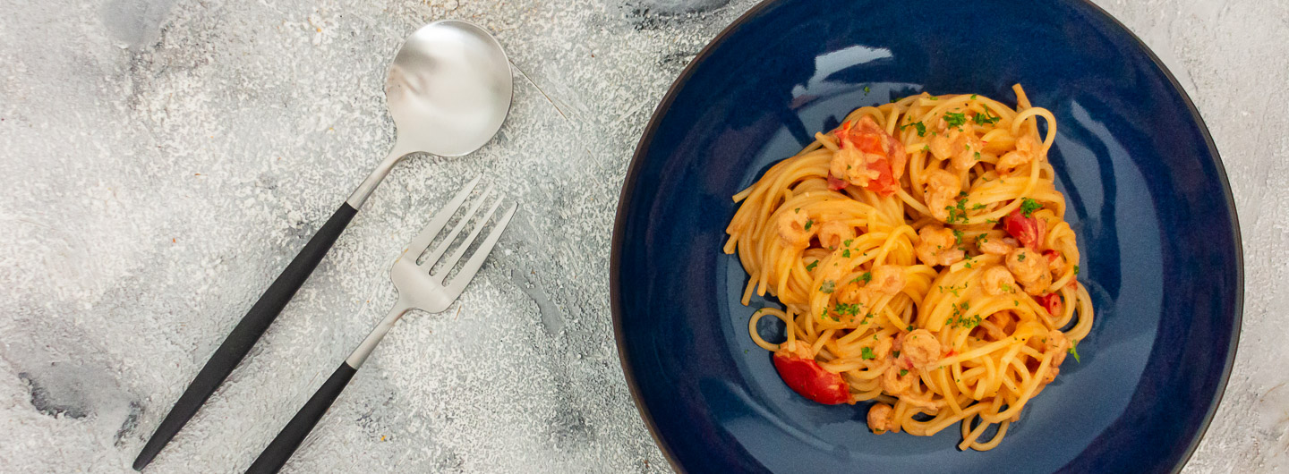 Pasta mit Krabben aus Büsum Rezept