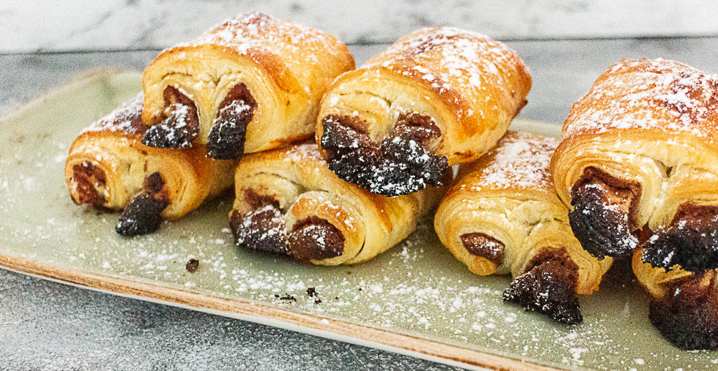 Schoko Croissant mit Kinderriegel