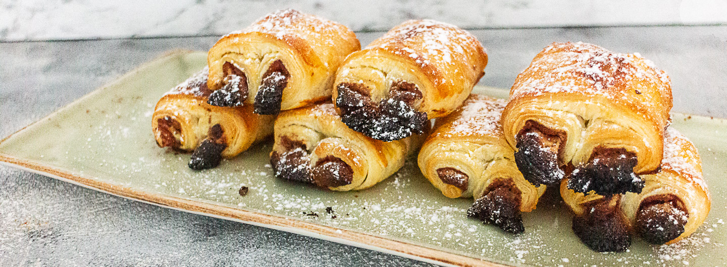 Schoko Croissant mit Kinderriegel