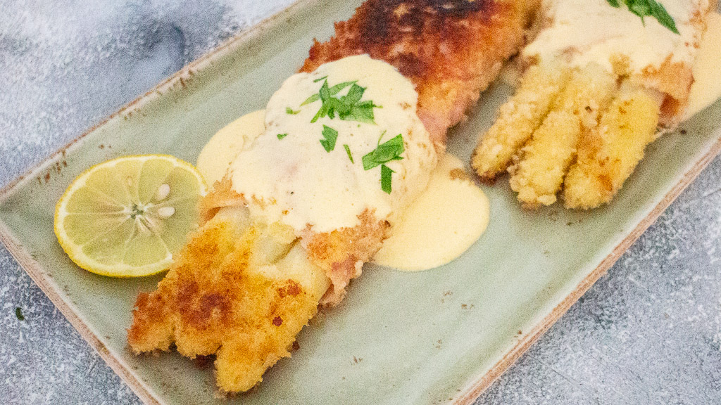 Spargel-Cordon-Bleu oder Spargel mal anders