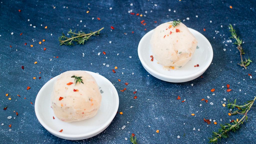 Bananensorbet mit Thymian und Chili bzw. klassisch