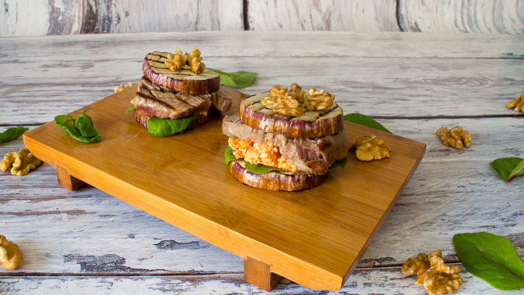 Auberginen Slider - Low Carb Burger