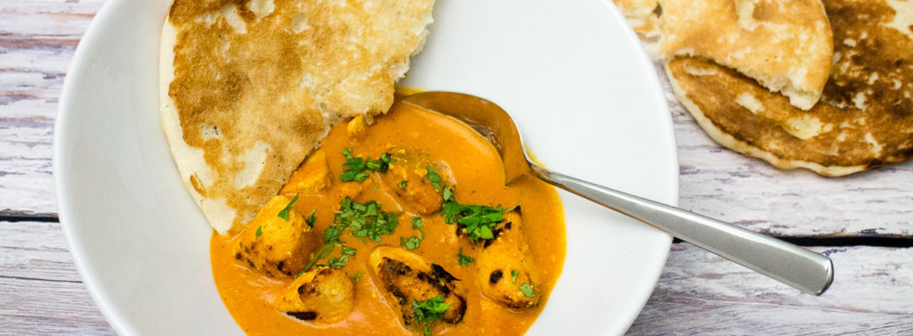 Chicken tikka masala – Hähnchen in cremiger Tomaten-Curry-Sauce