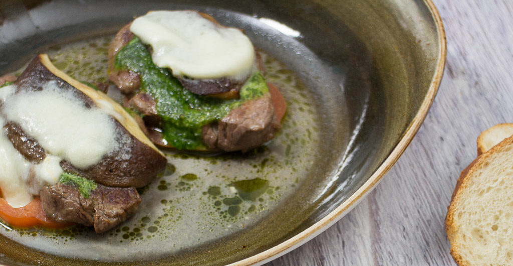 Minutensteak Caprese