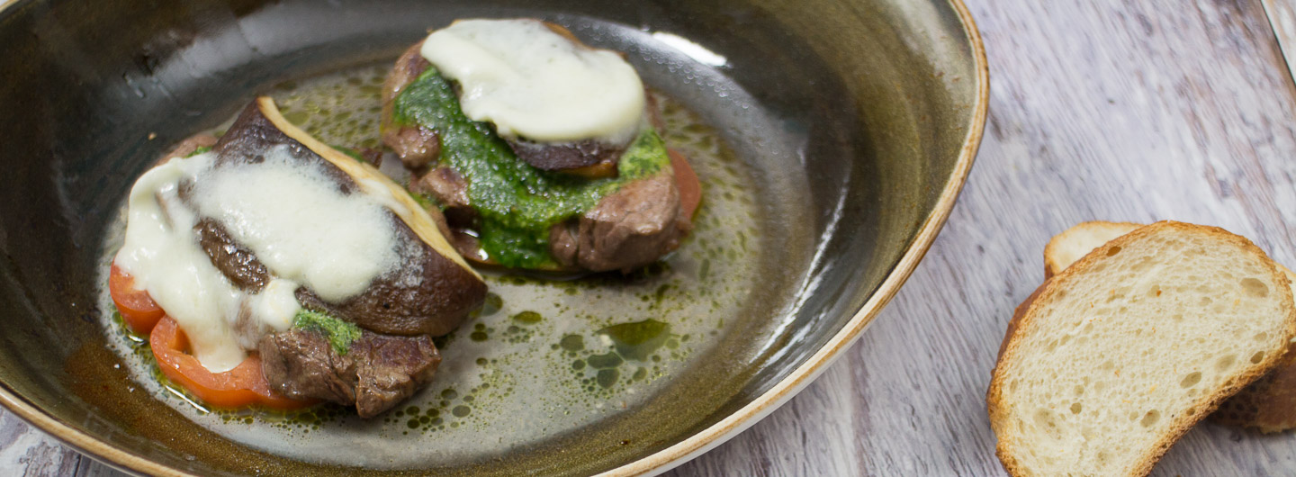 Minutensteak Caprese